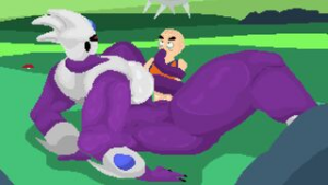 [4K]Fem Cooler Uses Her Grippy Grop On Krillin - Dragon Ball animation on Crohasit