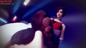 Ada Wong nylon feet sniffing handjob - ﻿3D animation on Crohasit