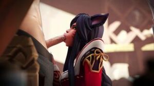 Ahri Blowjob [Nuttycravat] [4K] - ﻿3D animation on Crohasit