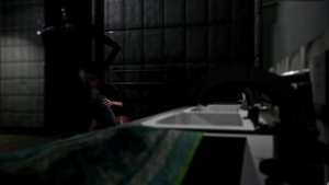 Alien Encouter Horror Bathroom 2 - ﻿3D animation on Crohasit