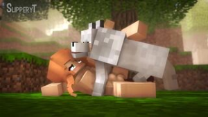 Amber X Wolf - ﻿3D animation on Crohasit