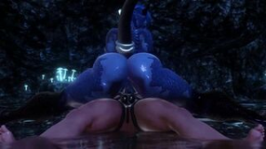 “An encounter in the caves leads to echoes of flesh-colliding” [KnightHallowed] - ﻿3D animation on Crohasit