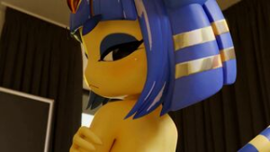 Ankha Not So Smug [Marrubi] - ﻿3D animation on Crohasit