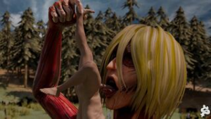 Annie Leonhart – Attack on Titan - ﻿3D animation on Crohasit