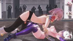 Astolfo and Mash Public Sex Dance [Anaconda][MMD] - Fate animation on Crohasit