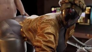 Ballerina bot bending over [KristallDust] - ﻿3D animation on Crohasit