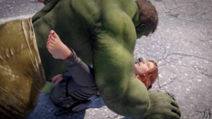 Black Widow x Hulk 4k - ﻿3D animation on Crohasit