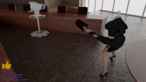 [Boldfinger42] Marvel Black Widow as her own Horse Cock (music version) - ﻿3D animation on Crohasit