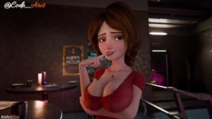 Cass First use of a Dating App Sub Español - Big Hero 6 animation on Crohasit