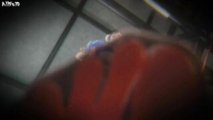 Chun-Li steps on you POV - ﻿3D animation on Crohasit