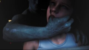 Claire captured by Mr X at the Police Station - ﻿3D animation on Crohasit