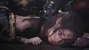 Claire tracked down by Hunk - ﻿3D animation on Crohasit