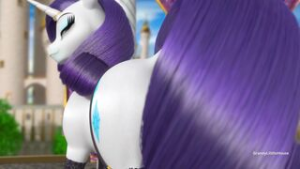 Clopician – Rarity Teases Her New Lingerie - ﻿3D animation on Crohasit
