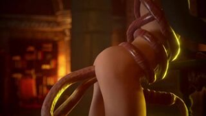 Cloud with tentacles - ﻿3D animation on Crohasit