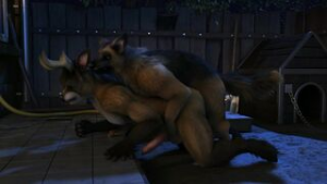 Comet And Dog [H0rs3] - ﻿3D animation on Crohasit