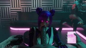 Cyberpunk Rita And V [Sinthetic] - ﻿3D animation on Crohasit