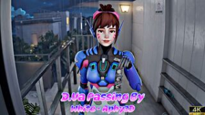 D.Va Passing By [White][Aphy3D][NO WM] - ﻿3D animation on Crohasit