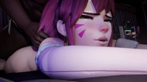 D.Va Stream [Blacked][Conseit] - ﻿3D animation on Crohasit