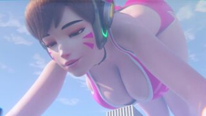 D.Va – Stretch [ScragBoy] - ﻿3D animation on Crohasit