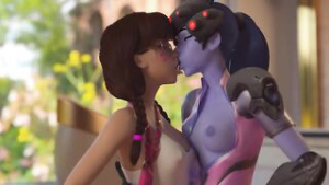 D.Va and Widowmaker’s sensual encounter – Ocboon - Overwatch animation on Crohasit