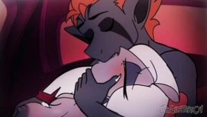 Demon Vaggie Fuck Hazbin Hotel Romantic Couple Commission - Hazbin Hotel animation on Crohasit