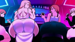 Eliza, Lilith, Lana Twerking For You [Divine Wine] - 2D animation on Crohasit