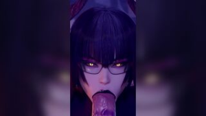 Eliza POV blowjob - Tekken animation on Crohasit