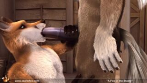 Fox In The Stable [taurin fox] - ﻿3D animation on Crohasit