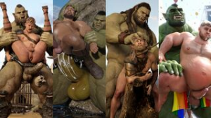 Gay Orcs Male Fuck Sex Compilation - ﻿3D animation on Crohasit