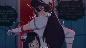 Giselle grabbing the big ass of Bambietta - Asmr animation on Crohasit