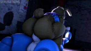 Glitchtrap And Toy Bonnie - ﻿3D animation on Crohasit
