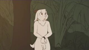 Goat and T rex - dinosaurs animation on Crohasit