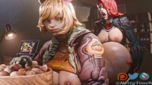 Going Nuts [Futa/Futa] [NuttyTouch] - ﻿3D animation on Crohasit