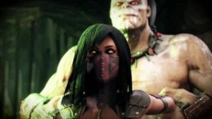 Goro defeats Mileena - Mortal Kombat animation on Crohasit