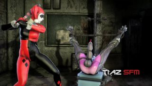 Harley Quinn and Widowmaker Cock and Ball Torture [tiaz-3dx] - ﻿3D animation on Crohasit