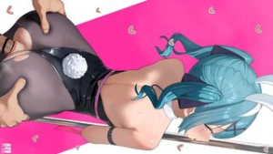 Hatsune Miku Rabbit Hole Big Ass Sex 4K - 2D animation on Crohasit