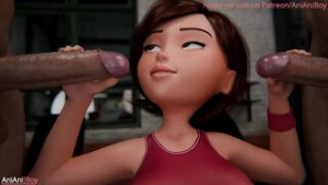 Helen Parr – blowjob and creampie - ﻿3D animation on Crohasit
