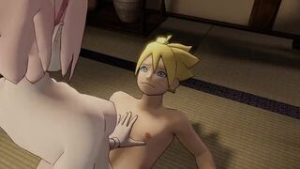 Hentai MILF Riding (Sakura Haruno & Mitsuki Bakugo) - Naruto animation on Crohasit