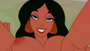 Hey Baby! ft. Jasmine Fap to the beat - Aladdin animation on Crohasit