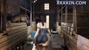 Horse Video 180 – Lara croft nice ass - ﻿3D animation on Crohasit