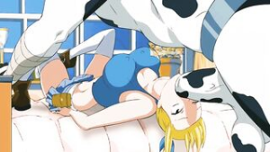 Horse video 135 – Lucy and Taurus - Fairy Tail animation on Crohasit