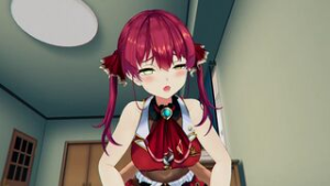 Houshou Marine – Riding Cock [Robin00] - ﻿3D animation on Crohasit