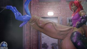 Hungry Pleasure, Dragon Vs Spaz (Cock Vore) - ﻿3D animation on Crohasit