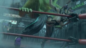 Juri x Blanka - Street Fighter animation on Crohasit