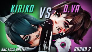 KIRIKO VS D.VA | BBC Fuck Battle | Round 2 - Overwatch animation on Crohasit