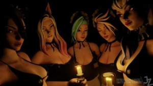 Kda Backstage - ﻿3D animation on Crohasit