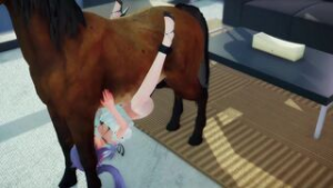 Keqing sex with insects and horse (Miaoshaquan) - ﻿3D animation on Crohasit
