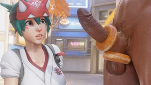 Kiriko Fox Trap [Blacked][Bewyx] - ﻿3D animation on Crohasit