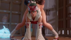 Kiriko Training (Clothed)[Croove] - Overwatch animation on Crohasit