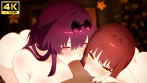 [Kizumashiro] Kafka Double Trouble - chainsaw man animation on Crohasit